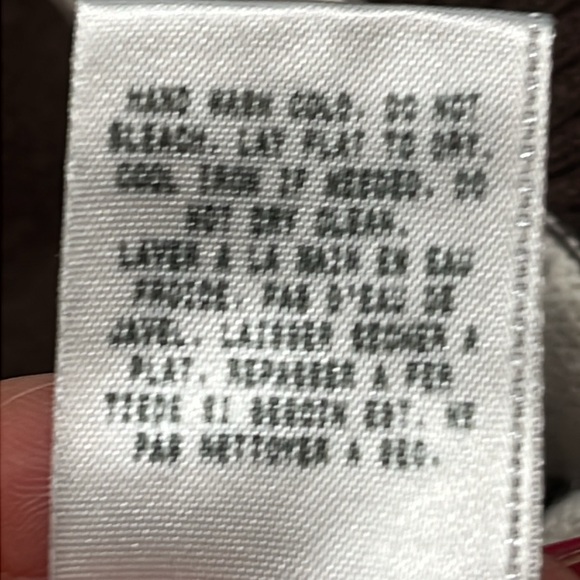 BROWN GUESS USA cream striped Sweater full ZIP up Pockets mock neck mens large L - Picture 15 of 16